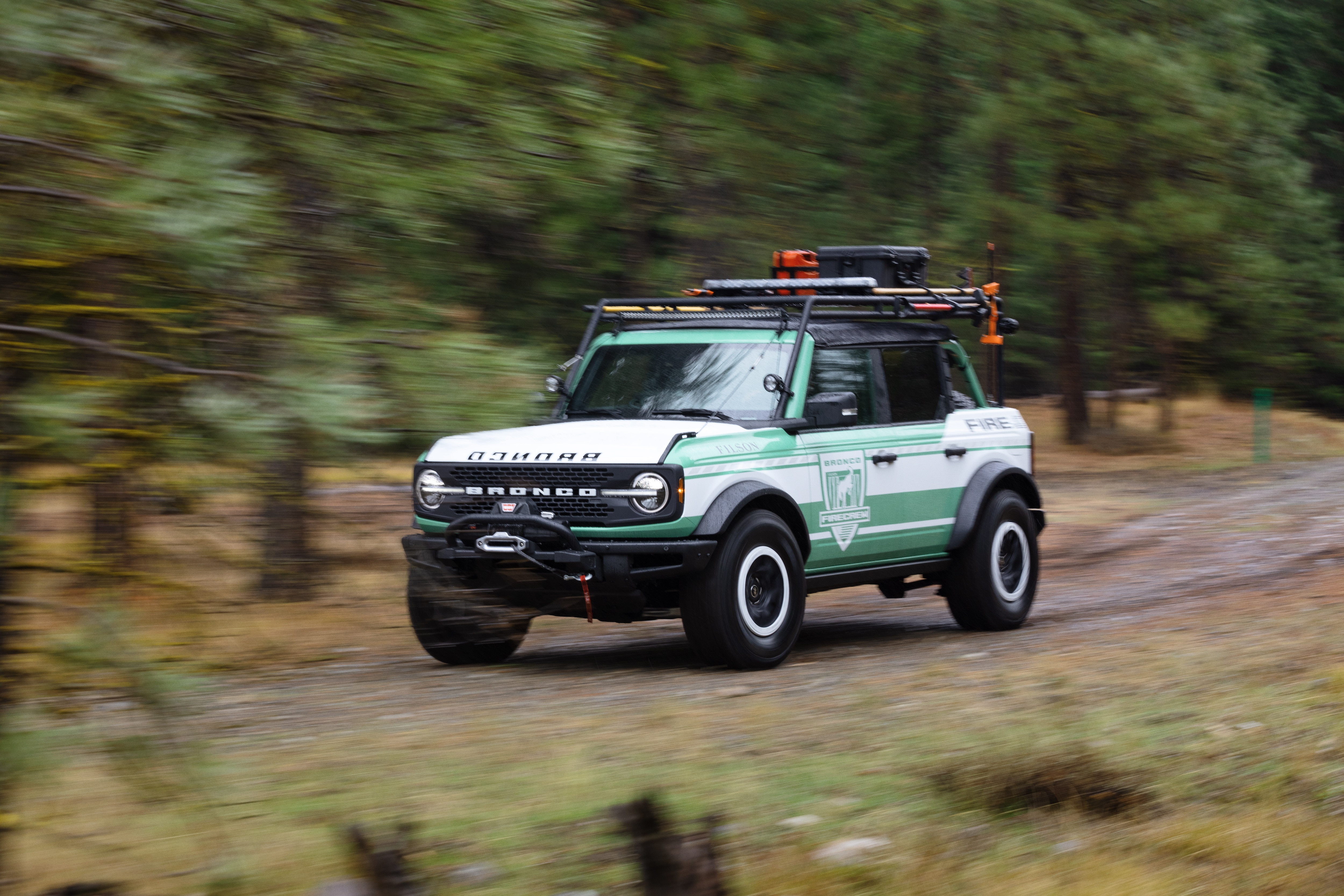 Ford Bronco® brand and Filson, the rugged outdoor outfitter, join forces to celebrate wildland firefighters and support the National Forest Foundation, unveiling the Bronco + Filson Wildland Fire Rig concept and limited-edition outdoor gear to help fund reforestation and forest preservation.